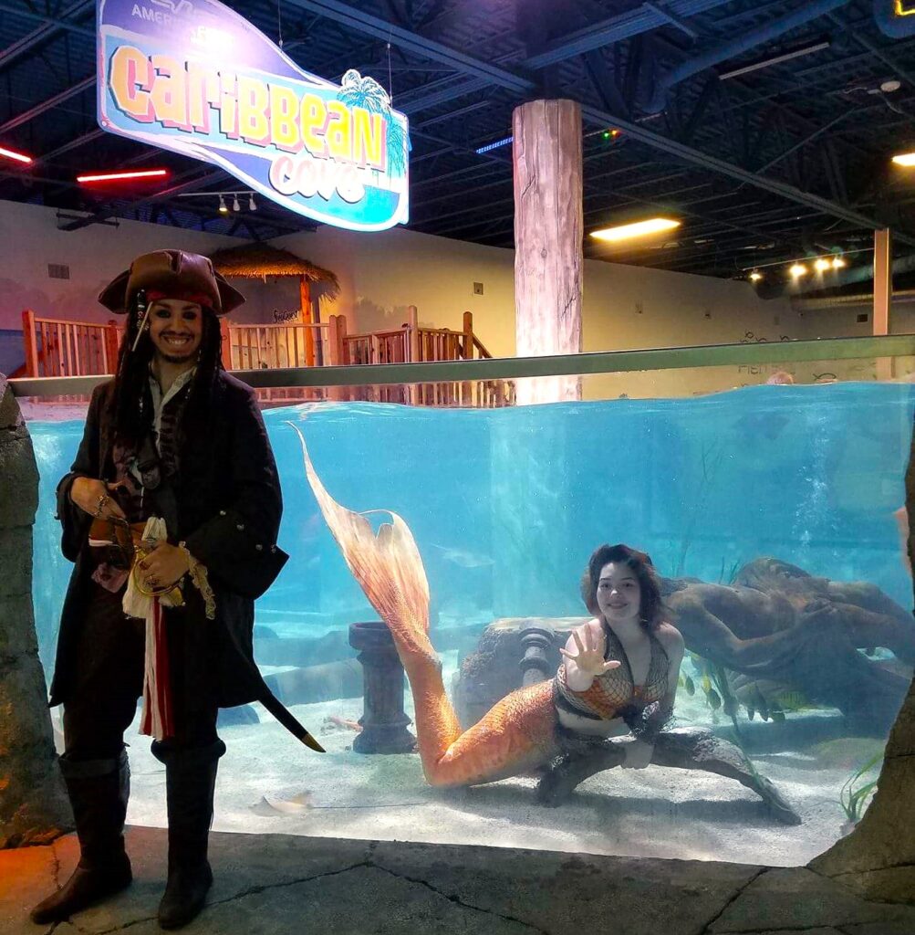 Mermaid and Pirate at SeaQuest