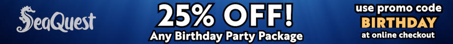 25% OFF Birthdays At SeaQuest