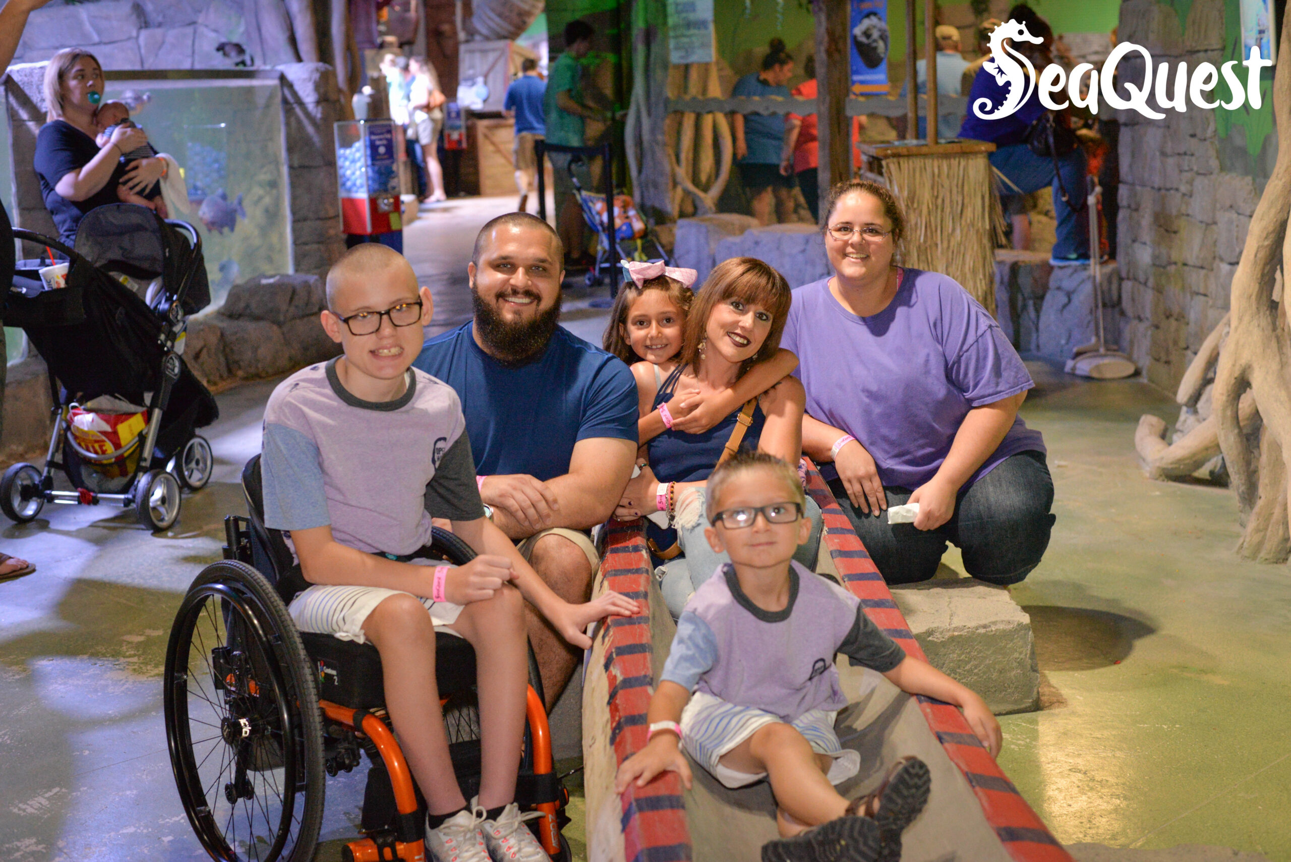 ADA Accessible Family at SeaQuest