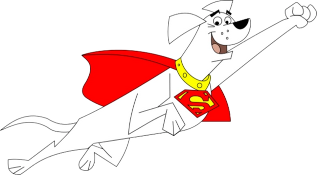 krypto superdog royalty free image