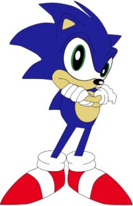 sonic the hedgehog royalty free image